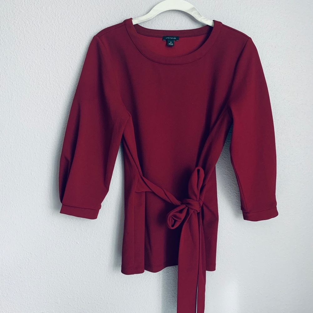 Ann Taylor Tied-waist Blouse